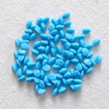 25 Gramm - pinch beads blau türkis opak